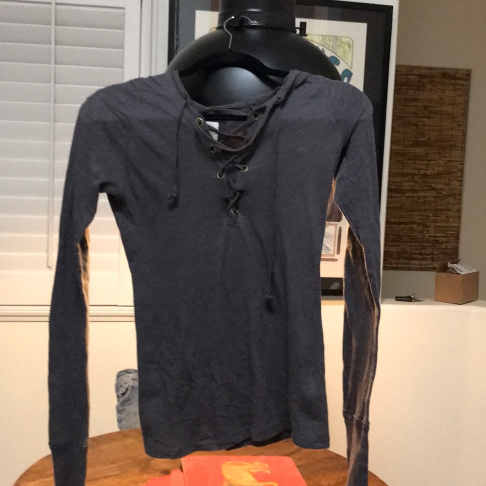 Cotton lace up top